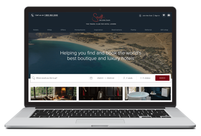 Best hotel website