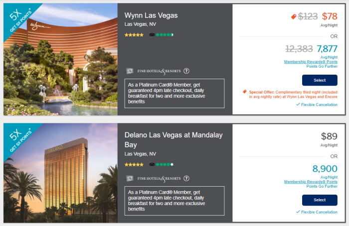 Amex fine hotels and resorts list